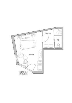 Doppelzimmer superior Nuss - Süden